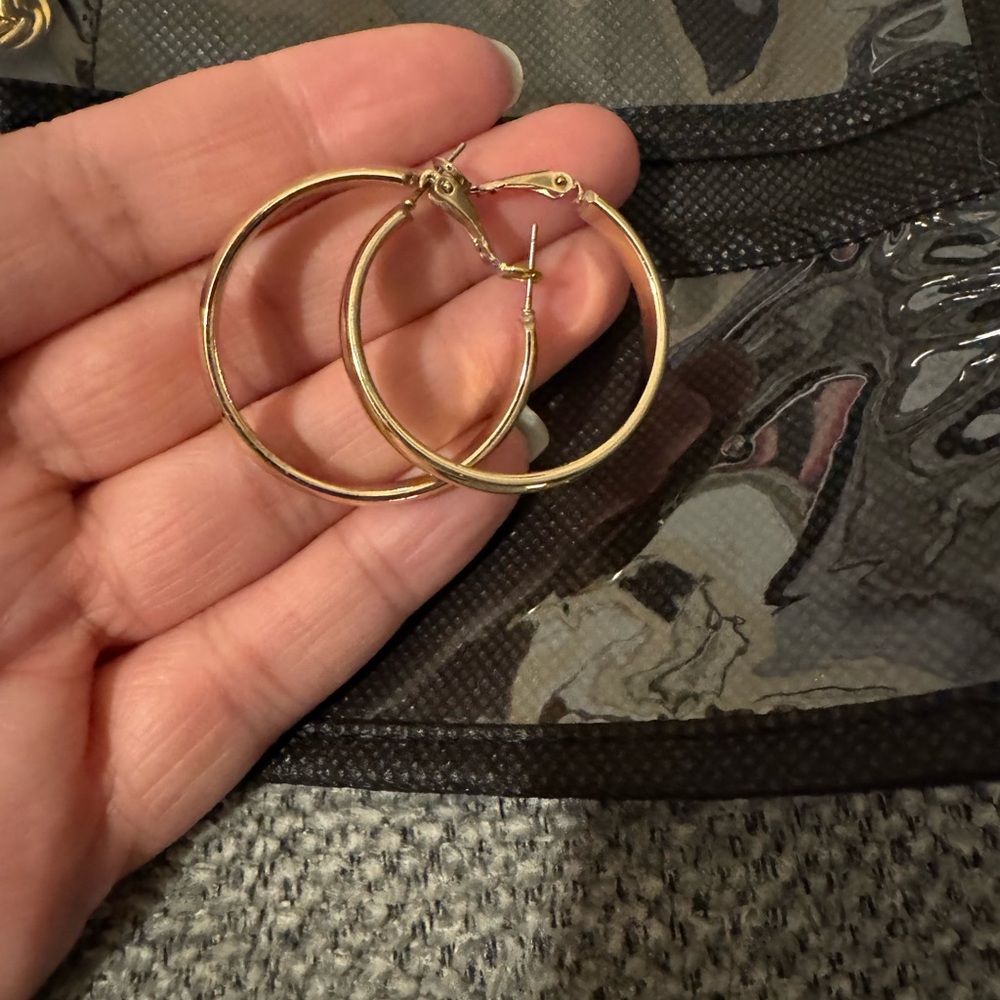 Elegant Gold Hoop Earrings